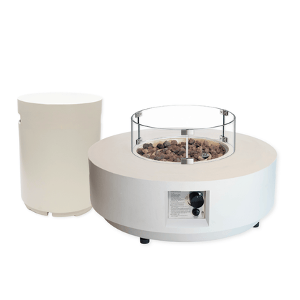 Happy Cocooning Feuertisch-Set Estate 76 Oyster Beige