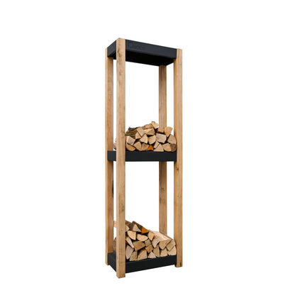 Quoco Houtopslag Cremagliera Donkergrijs 225x70cm