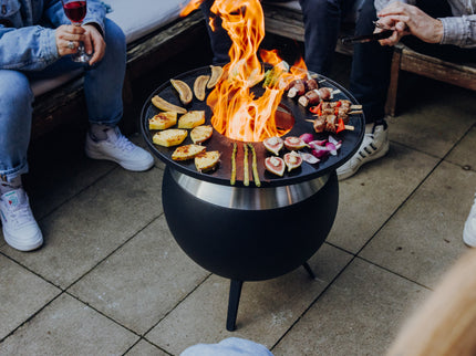 Höfats MOON 45 Plancha BBQ Set-Black-49 cm