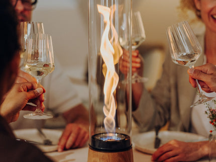 Höfats SPIN air Tischfeuer – Eiche 1200