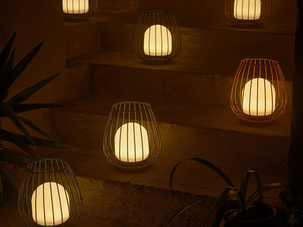 Nordlux wiederaufladbare Gartenlaterne Jim LED Blau