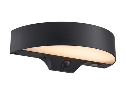 Nordlux Solar-Wandleuchte Monay Round Schwarz