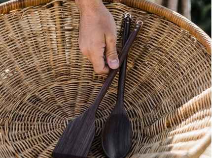 Barebones Houten Spatel sfeerfoto met houten lepel