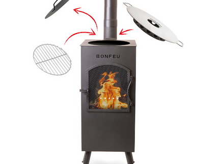 BonFeu BonCarré Zwart Tuinhaard