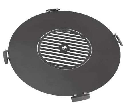 CookKing Grillplaat met grillrooster met 4 handvatten-98 cm - 98 cm