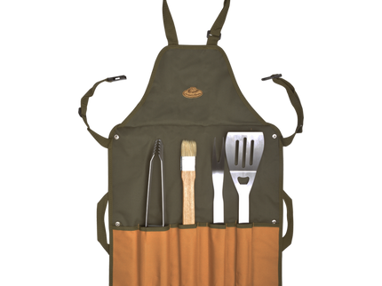Esschert Schürze mit 4-teiliger BBQ Werkzeugset