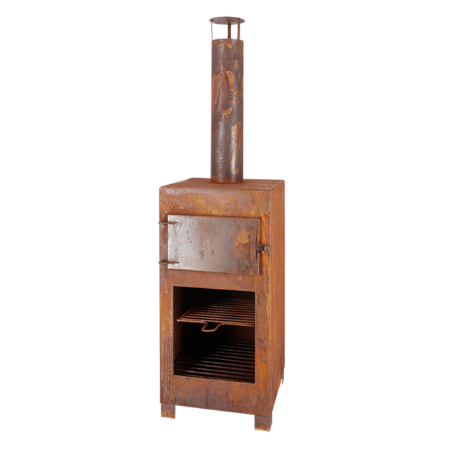 Esschert Terrassenherd + Pizzaofen Rust