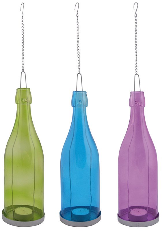 Esschert Teelichthalter Flasche (sortiert)