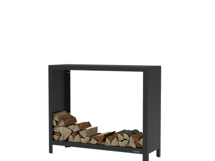FORNO Houtopslag Zwart (1200 x 400 x 1000)