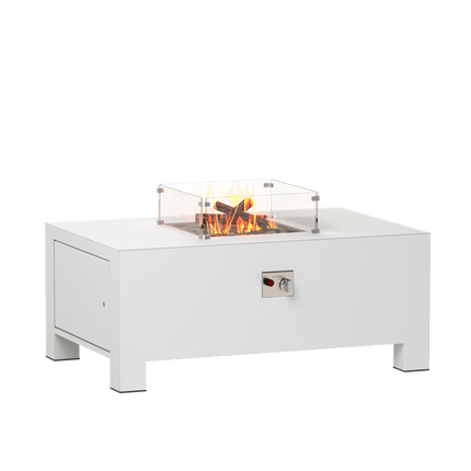FORNO Vuurtafel Brann Aluminium Wit (1200 x 800 x 500) - VBA 1 (1200 x 800 x 500)