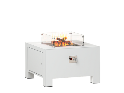 FORNO Vuurtafel Brann Aluminium Wit (800 x 800 x 500)