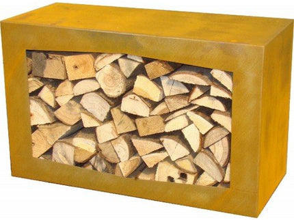 Gardenmaxx woodbox voor houtopslag corten