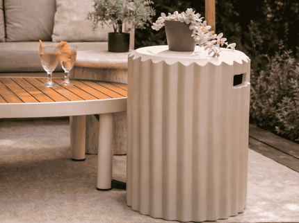 Happy Cocooning gasfles cover Rib oyster beige