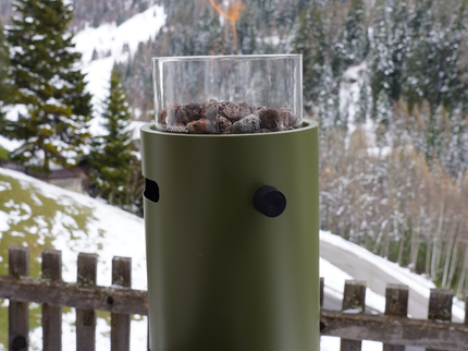 Happy Cocooning Tischfeuer Lumi Steel grün