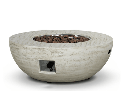 Happy Cocooning vuurtafel Estate Bowl 92 travertin