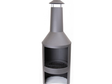 HEAT Larvik Terrassenofen mit Holzlager