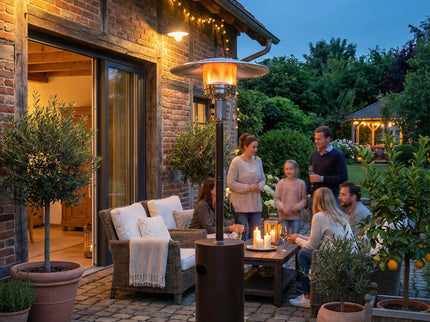 HEAT Gas-Terrassenheizer Solvarme Grau 50 mbar