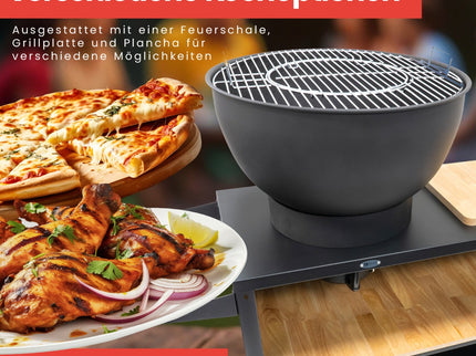 HEAT Trolle Outdoor-Küche Schwarz