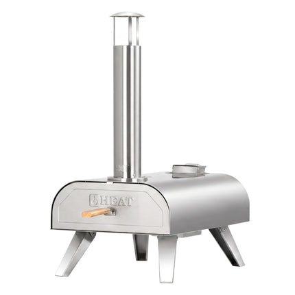 HEAT Pizzaofen mit Pellets Odda Edelstahl