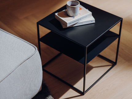 Höfats FIRE FRAME Loungetafel met SPIN air 1200 inbouw