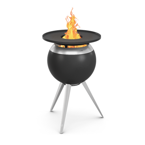 Höfats MOON 45 rauchfreier Feuerkorb mit Plancha