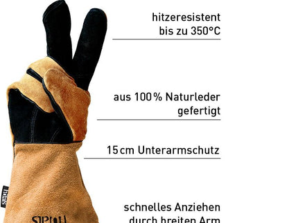Höfats Feuerhandschuhe aus Leder