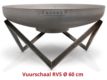MOODZ vuurschaal RVS 60 cm