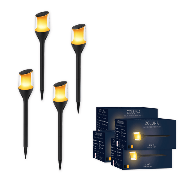 Pakketdeal ZOLUNA 4x solar priklamp Anky