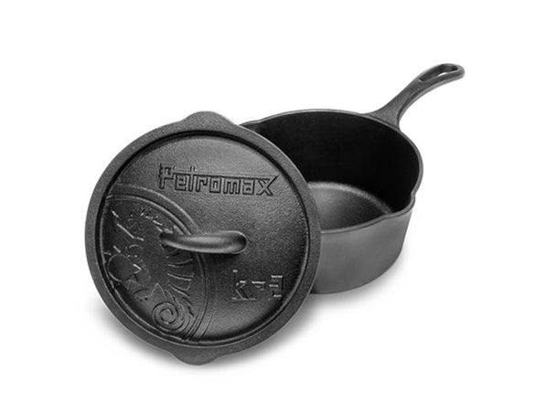 Petromax Gusseisen Stielkasserolle mit Deckel-2L