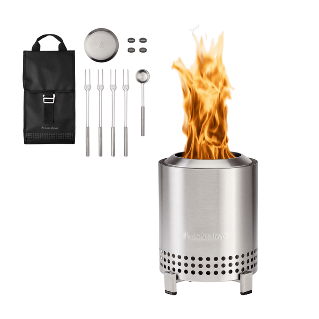 Paketangebot Solo Stove Mesa XL Edelstahl + Zubehörpaket