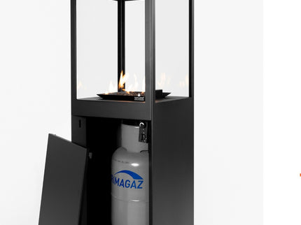 Sunwood Marino Patio Gaskamin Schwarz