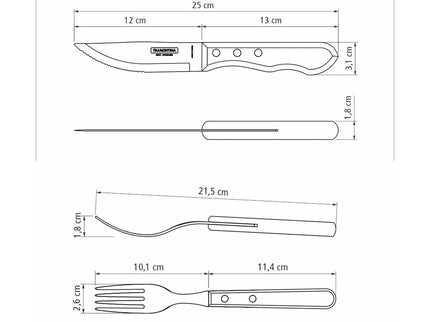 Tramontina 4 pcs Bestekset