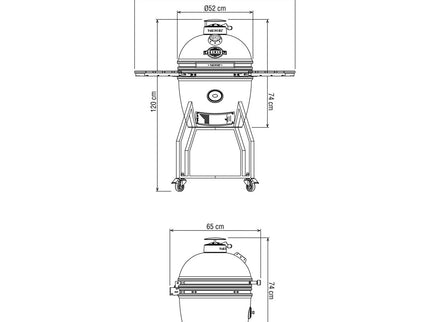 YAKINIKU Kamado Grill MEDIUM komplett