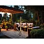 Green Flame Lounge Pellet-Kamin aus Edelstahl