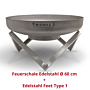 MOODZ Feuerschale Edelstahl Ø60 cm
