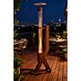 Green Flame Rocket Heater Pellet-Terrassenheizer Cortenstahl