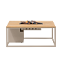 Cosi Feuertisch Cosiloft 120 Sandy Beige / Teak
