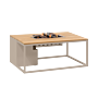Cosi Feuertisch Cosiloft 120 Sandy Beige / Teak