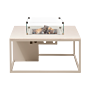 Cosi Feuertisch Cosiloft 100 Sandy Beige / Stone