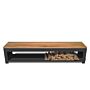 FORNO Holzlagerbank Schwarz