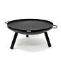 HEAT Feuerschale Classic Ø 60 cm Feet & Handle Schwarz