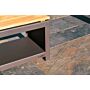 FORNO Holzlagerbank Schwarz