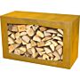 GardenMaxX Woodbox Corten Holzlager