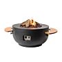 Happy Cocooning Feuertisch Bowl Schwarz 