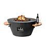 Happy Cocooning Feuertisch Cone Schwarz 
