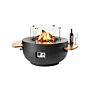 Happy Cocooning Feuertisch Bowl Schwarz 