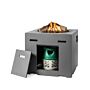 Happy C. Feuertisch Quadratisch Anthrazit L&D