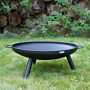 HEAT Feuerschale Classic Ø 60 cm Feet & Handle Schwarz