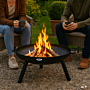 HEAT Feuerschale Classic Ø 60 cm Feet & Handle Schwarz