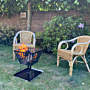 HEAT Skal Feuerkorb mit Grundplatte